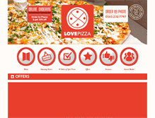 Tablet Screenshot of lovepizza.com